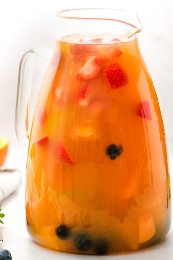 pitcher of summertime sangria