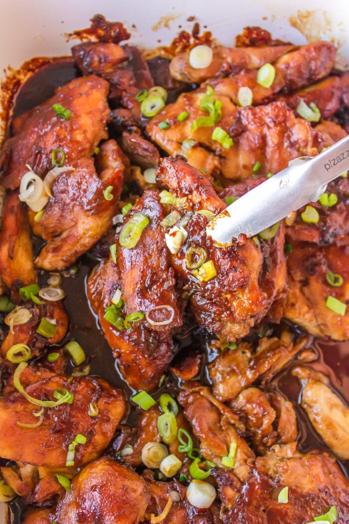 chicken with pineapple juice and green onions