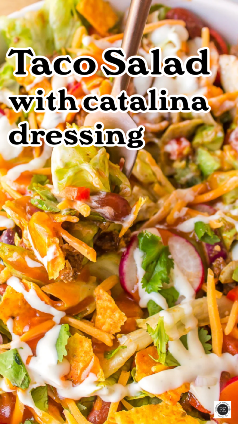 Taco Salad with Catalina Dressing - Reluctant Entertainer