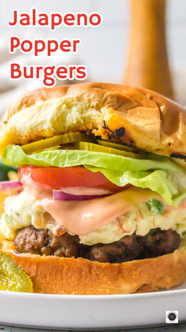 Jalapeno Popper burgers with sauce