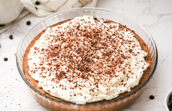 a whole chocolate pie