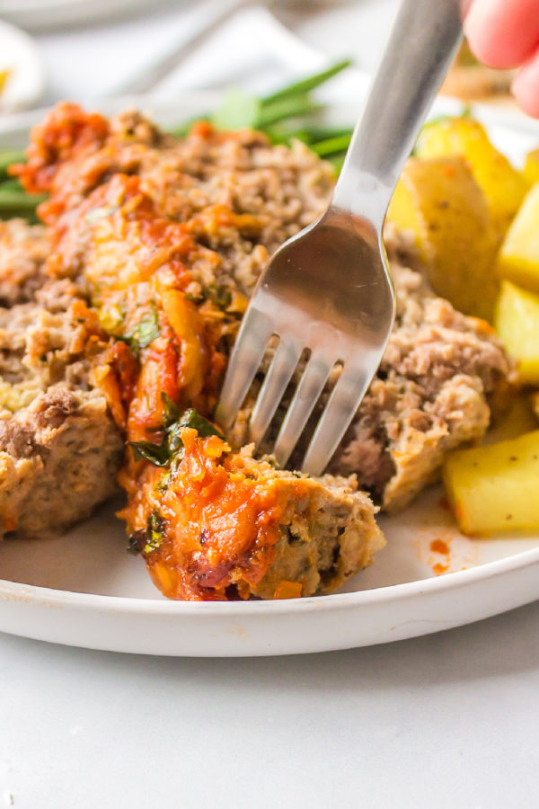 Italian Turkey Meatloaf with Parmesan Rosemary Smashed Potatoes - Recipe  Runner