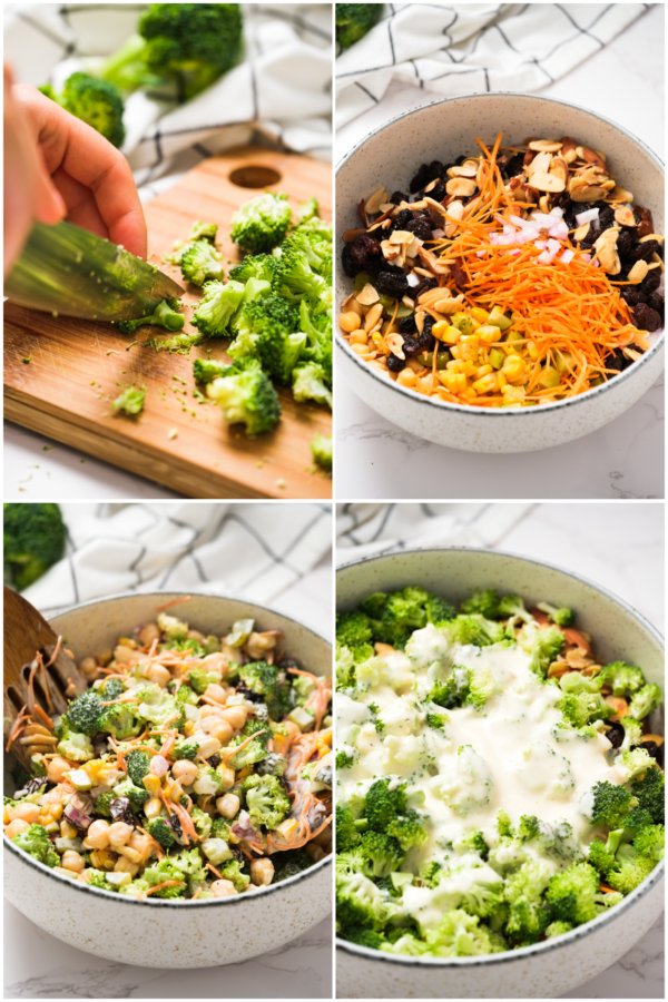 how to make a Broccoli Chickpea Salad