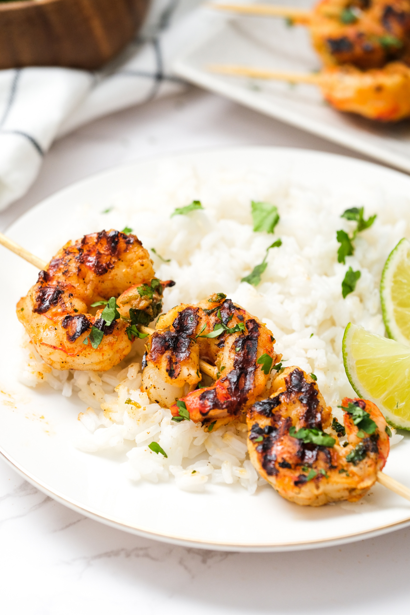 Grilled Margarita Shrimp Skewers - Reluctant Entertainer