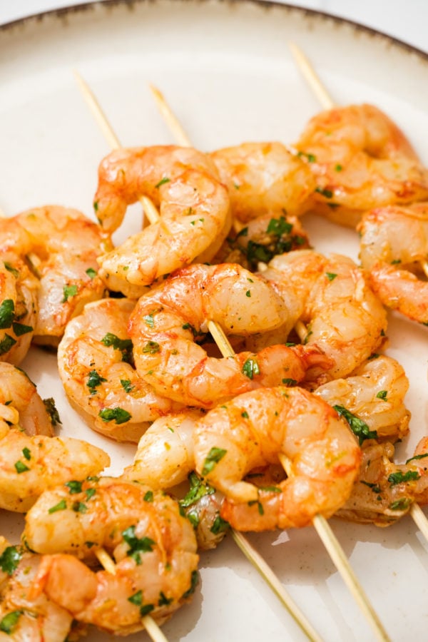 making up Margarita Shrimp Skewers