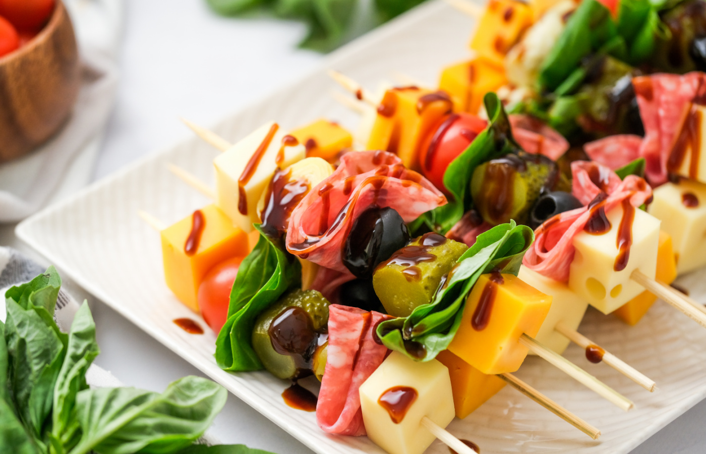 Charcuterie Skewers (Appetizer Kabobs!) - Wellness by Kay