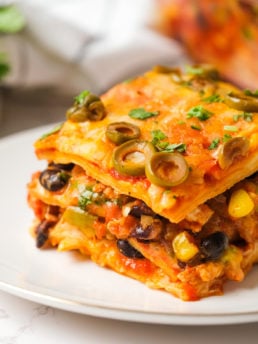 Mexican Lasagna Skillet Casserole - 31 Daily