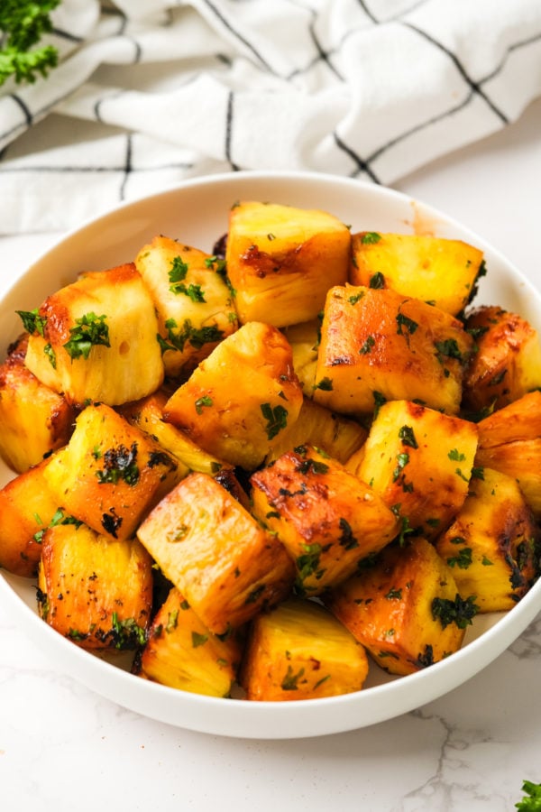 Grilled Tequila-Pineapple in bowl