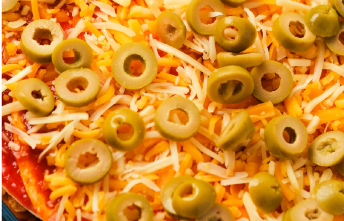mexican lasagna with green olives