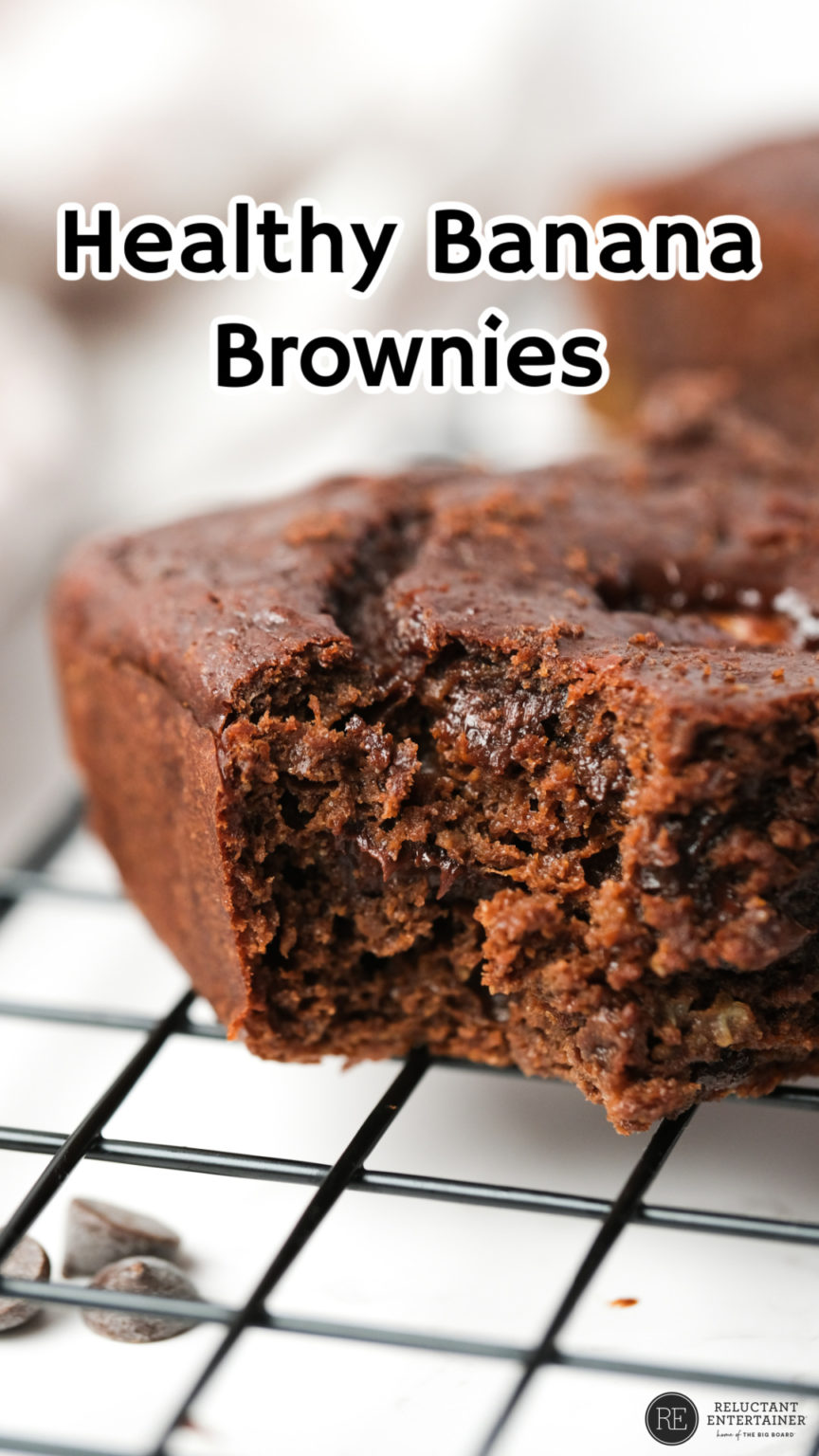 Healthy Banana Brownies Reluctant Entertainer