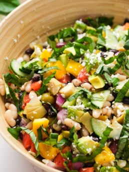 Black Bean Salad packed with veggies