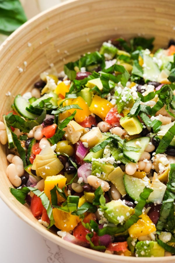 Black Bean Salad packed with veggies