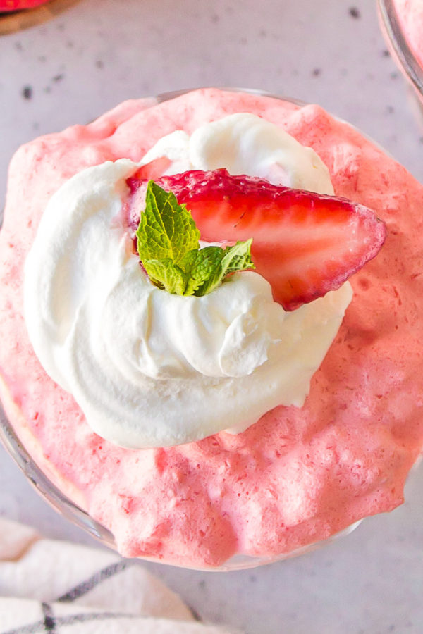 strawberry fluff jello