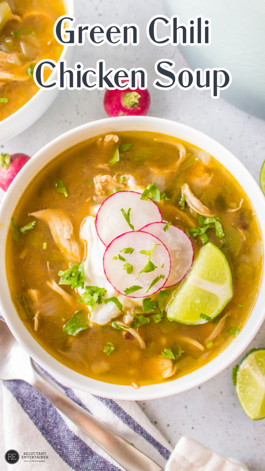 Green Chili Chicken Soup - Reluctant Entertainer