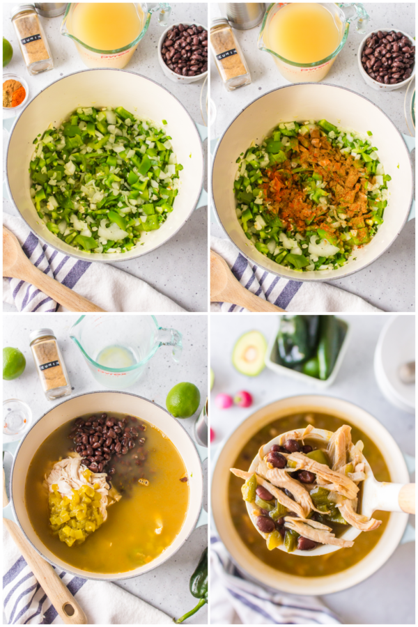 how to make a green chili soup