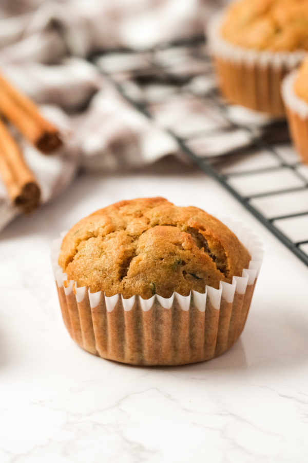 a single Zucchini-Banana Muffin