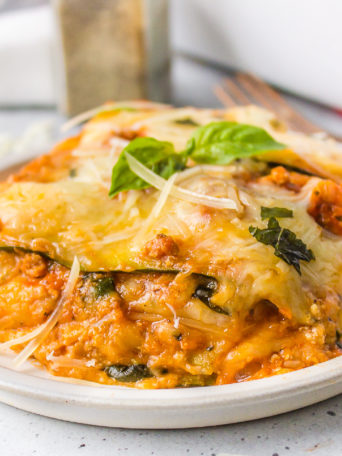 delicious serving of Turkey Lasagna