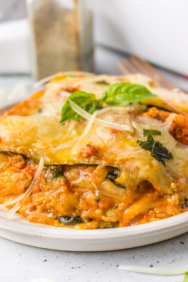 delicious serving of Turkey Lasagna