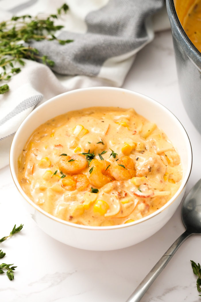 Shrimp & Corn Bisque - Reluctant Entertainer