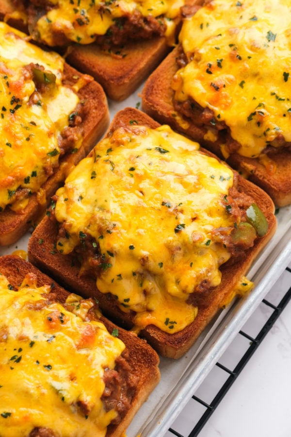 baked cheese sloppy joe's