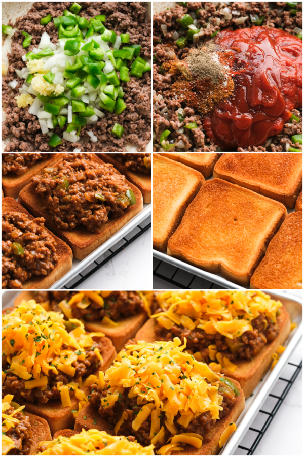 how to make Texas Toast Sloppy Joes