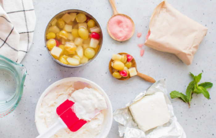 ingredients to make Strawberry Jello Fluff Salad with Cool Whip