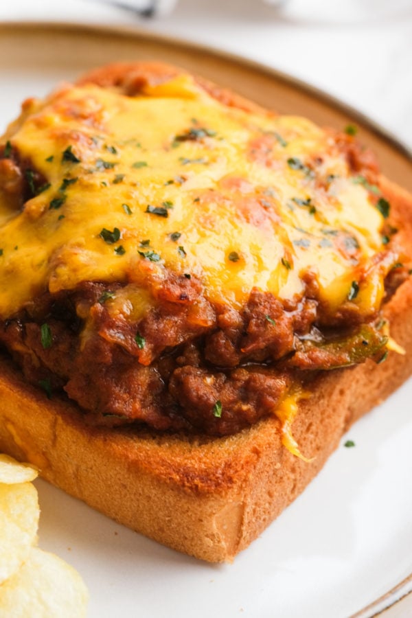 a cheesy sloppy Joe