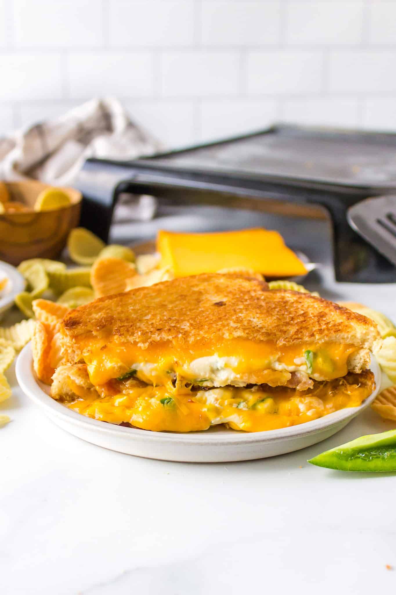 Shellstone Sandwich Blackstone Grilled Cheese - Reluctant Entertainer