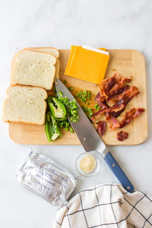 bread cheese bacon