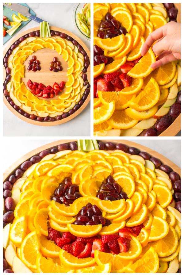 how to make a Halloween Fruit Tray