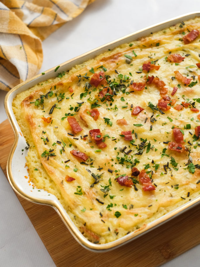 Loaded Mashed Potato Casserole - Reluctant Entertainer