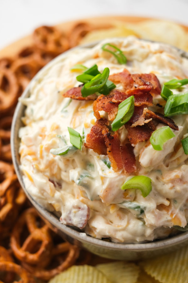 bacon chives on dip