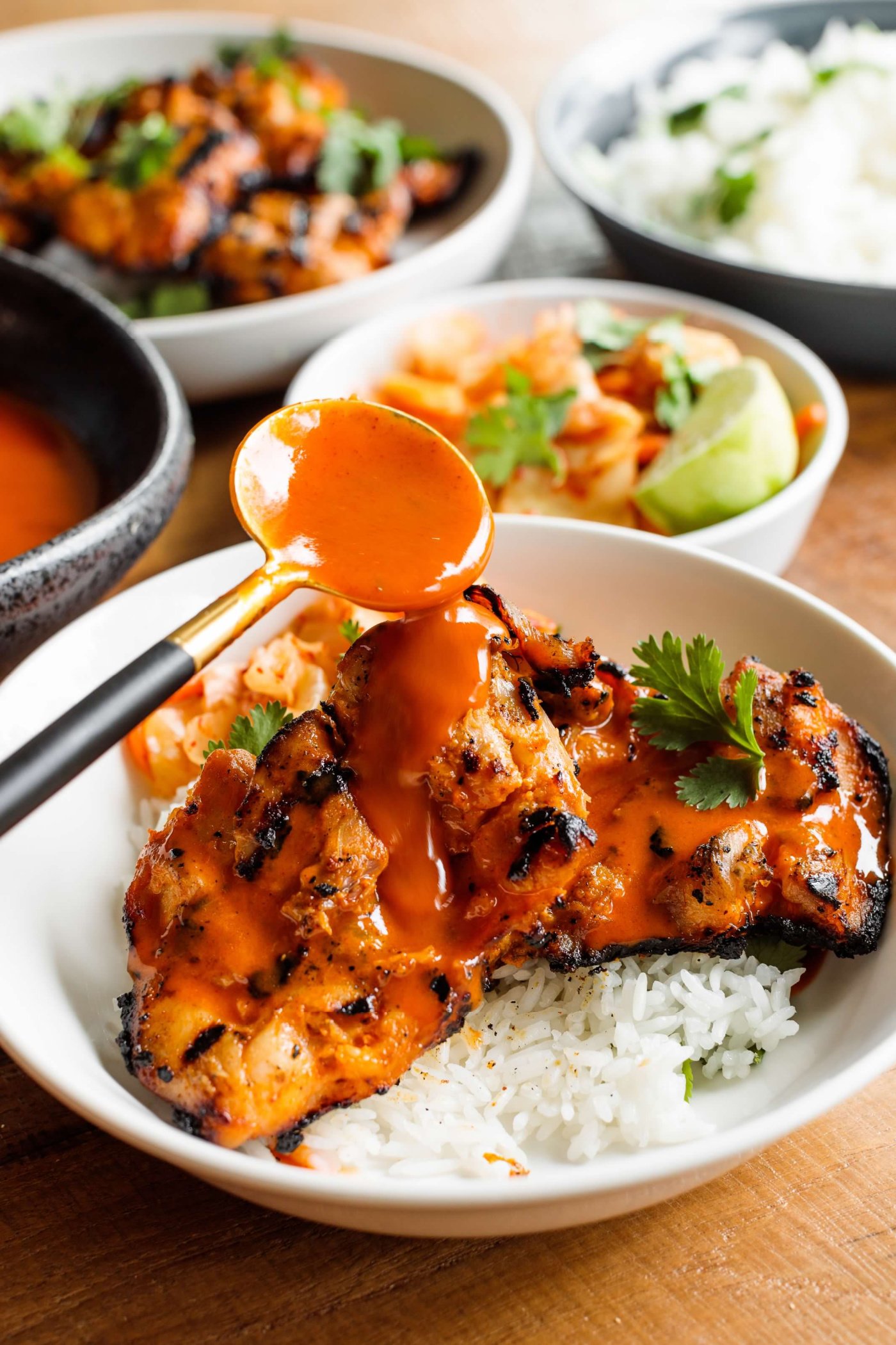 Gochujang Chicken Rice Bowls