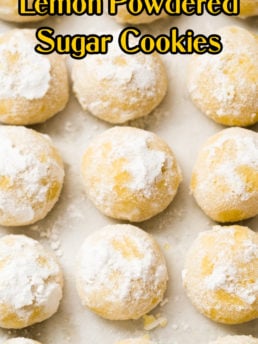 Lemon Powdered Sugar Cookies