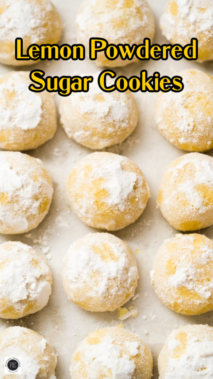 Lemon Powdered Sugar Cookies - Reluctant Entertainer