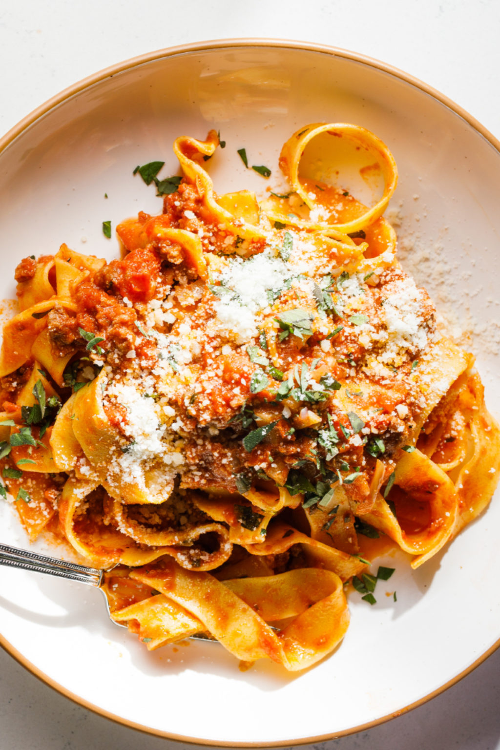 Pappardelle Pasta with Vodka Sauce - Reluctant Entertainer