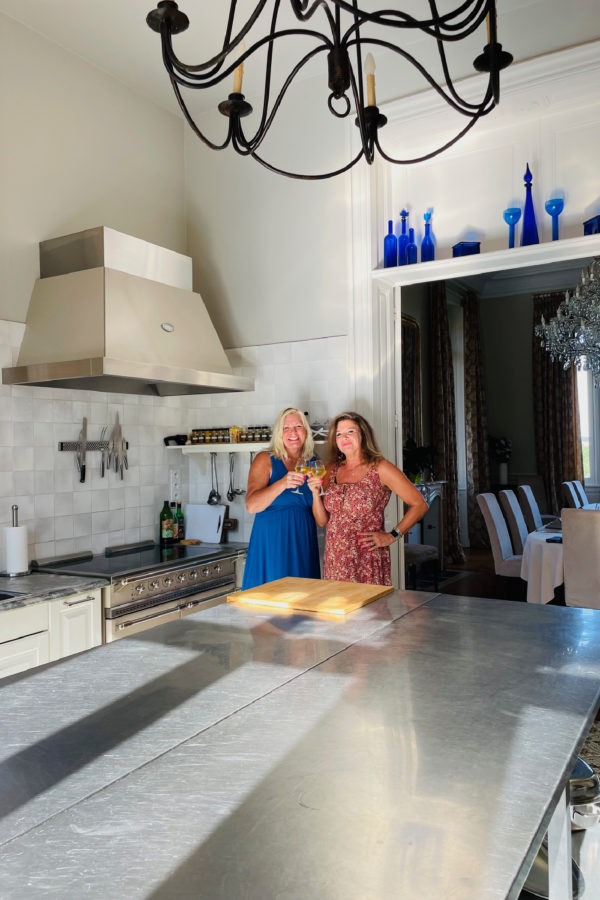 gourmet kitchen in the chateau in France