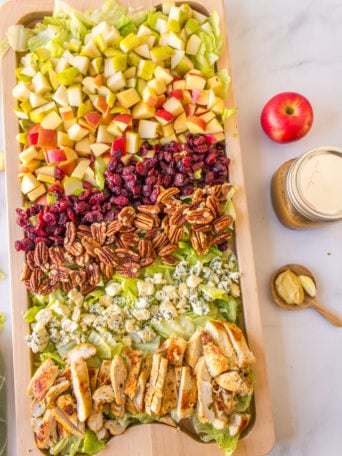 a Fall Harvest salad with apples and pears