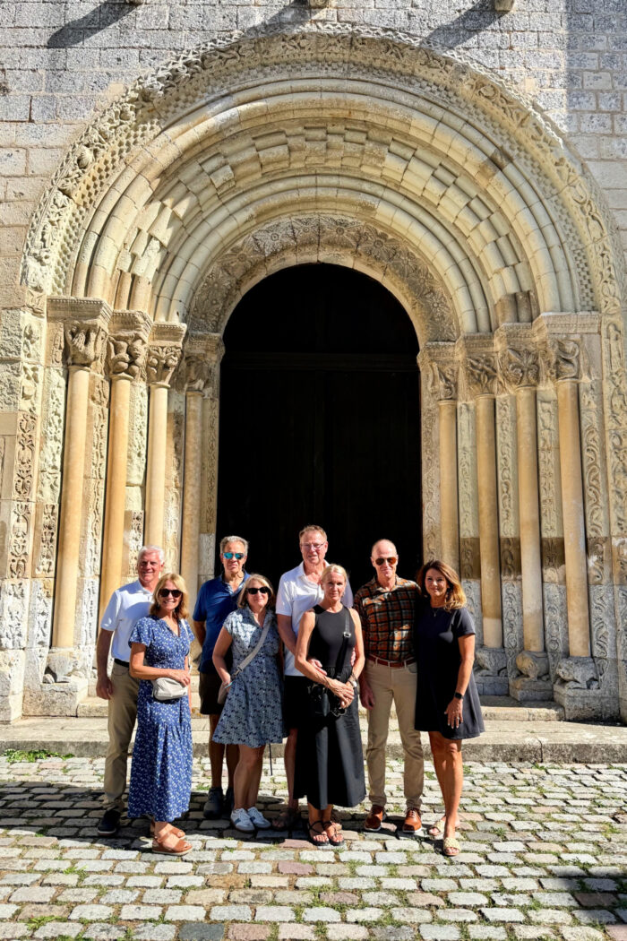 Hearing the monks singing at the abbey