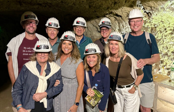wine cave at Divinchies castle