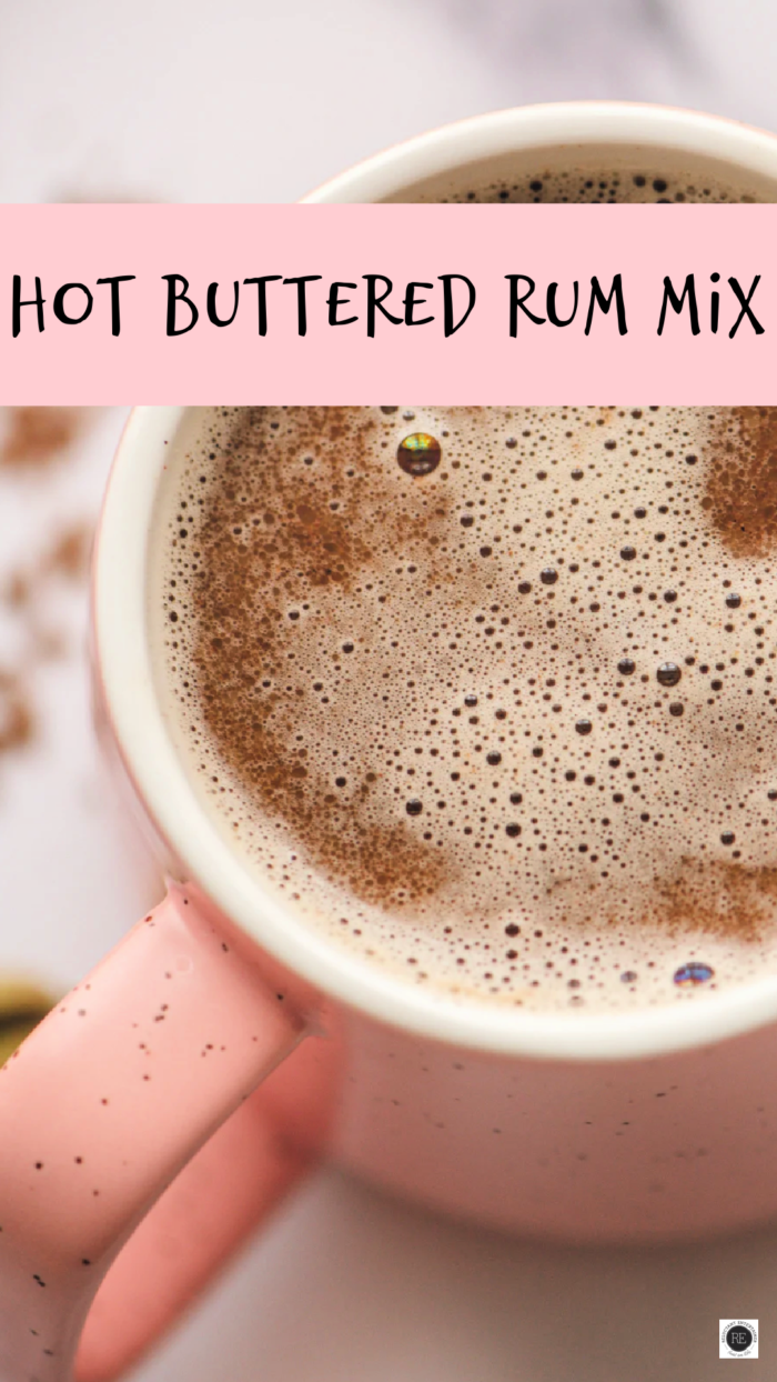 Hot Buttered Rum mixed in hot drink