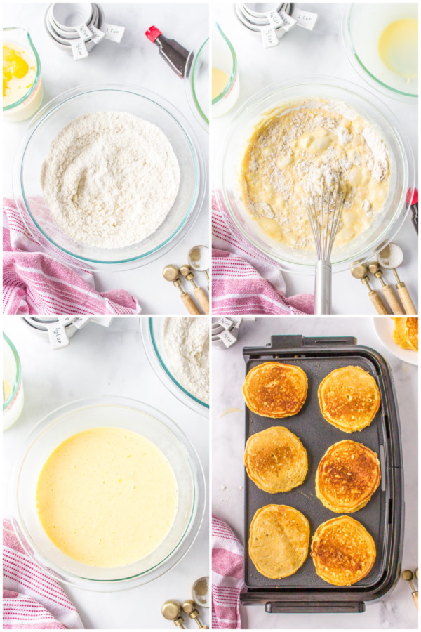 how to make eggnog pancakes