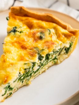 Quiche Florentine in a crust