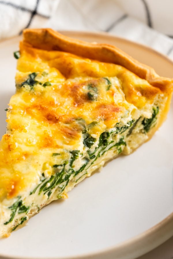 Quiche Florentine in a crust