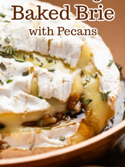 Brown Sugar Baked Brie with Pecans