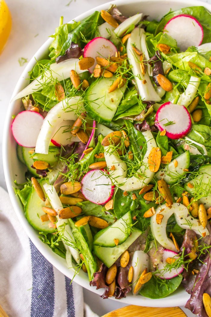 fresh greens salad