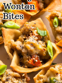 Sausage Wonton Bites