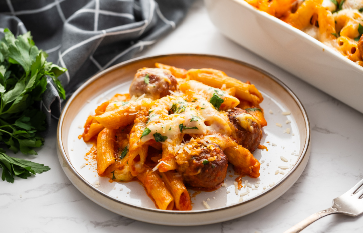 Dump and Bake Meatball Casserole [reluctantentertainer.com]
