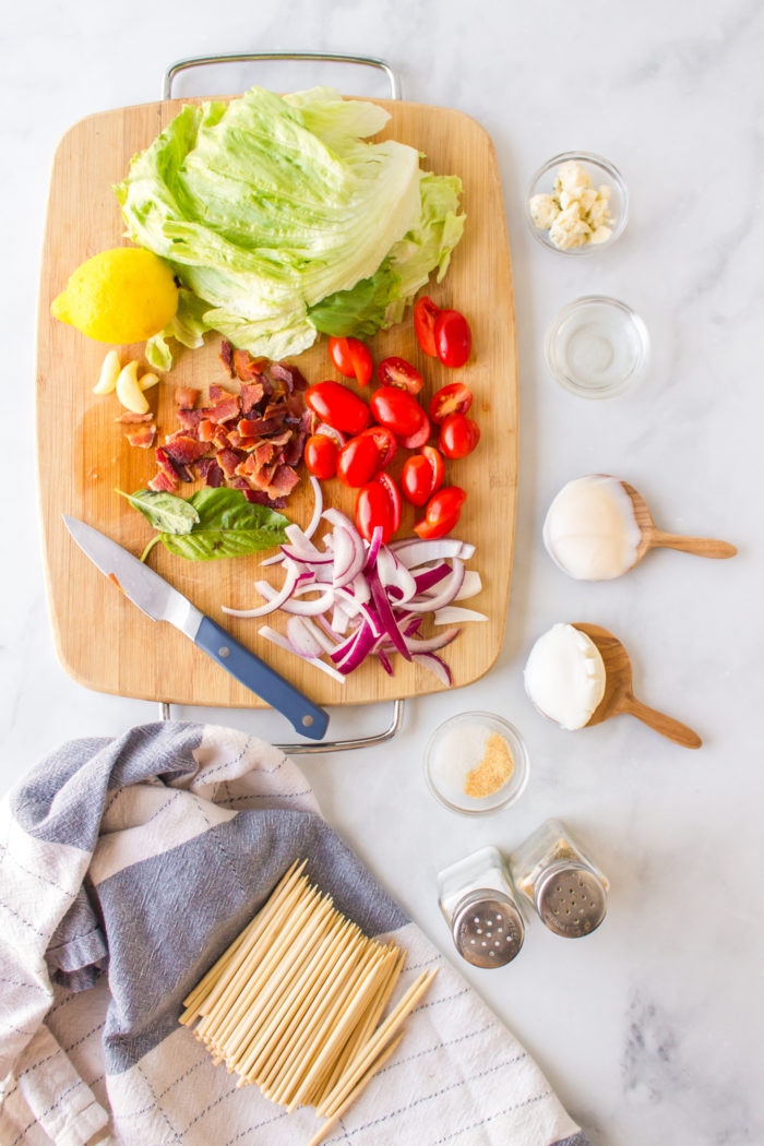 ingredients to make Wedge Salad Bites