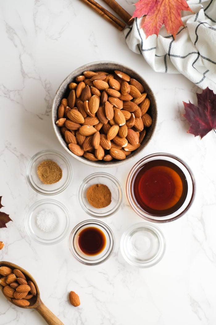 ingredients to make Maple Almond Butter